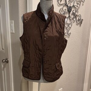 Talbots Chocolate Quilted Women's Vest‎